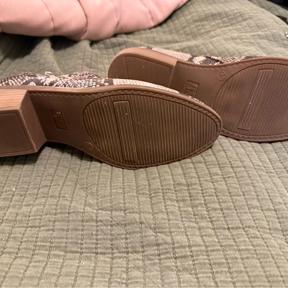 Time and Tru Snake Print Ankle Booties - Picture 6 of 7